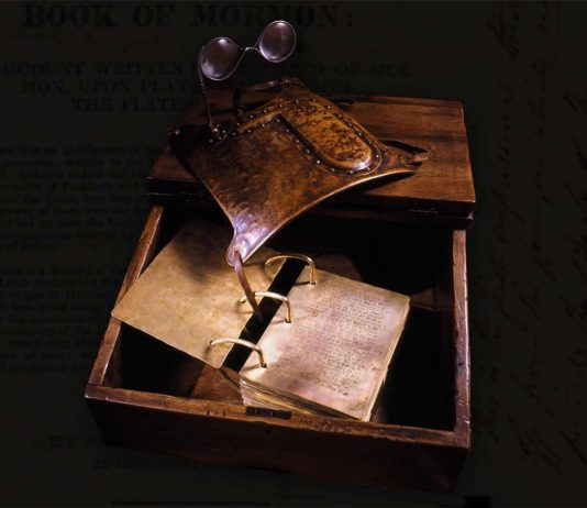 How did Joseph Smith translate the plates from which the Book of Mormon came forth?