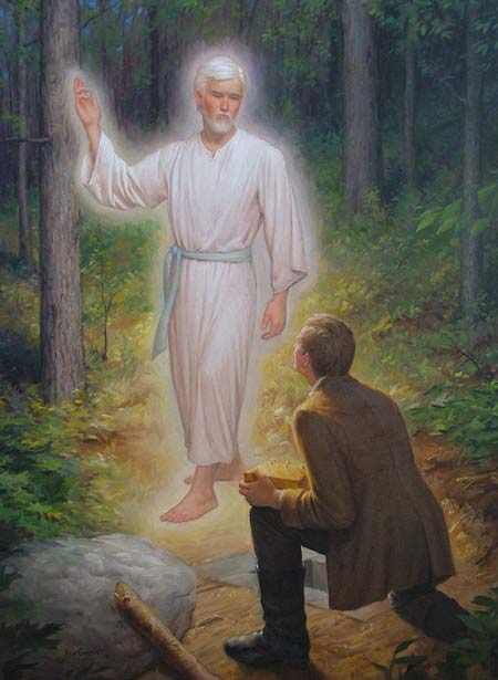 How did Joseph Smith translate the plates from which the Book of Mormon came forth?
